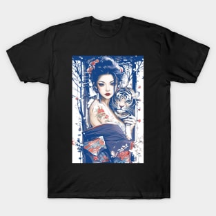 Geisha tiger shogun’s Geisha 87003 T-Shirt